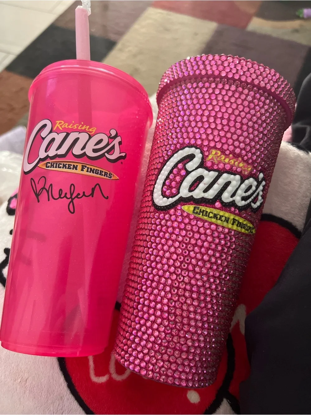 Canes Pink Reusable Tumbler - Set of 2